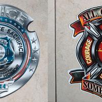 Stemmi Americani in metallo (Police, Fireman)