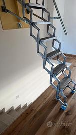 scala retrattile alluminio con gradini GRANDI 48cm