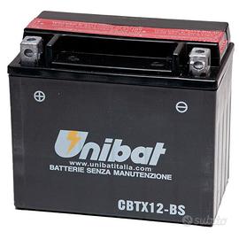 BATTERIA MOTO UNIBAT AGM CT12B BS