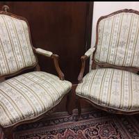 coppia di poltrone d' epoca