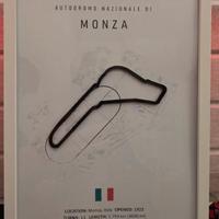 Quadro Circuito Monza in rilievo stampa 3d