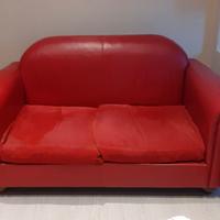 Divano 2 posti in pelle