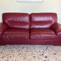 Divano letto in pelle, 3 posti