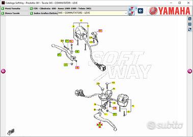 Leva frizione Yamaha FZR 600 3HE839120000