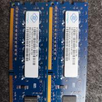 RAM 2x2gb PC fisso 