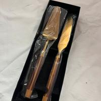 Set tagliatorta in bronzo Croff