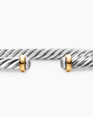 David Yurman Cable Flex 4mm in Argento925 e Oro18k