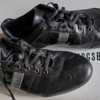 Sneakers Bikkenberg in pelle nera n.43