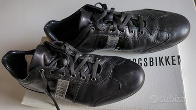 Sneakers Bikkenberg in pelle nera n.43