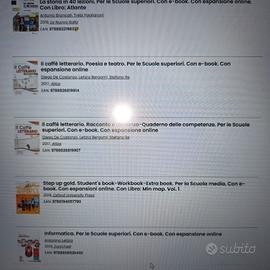 lotto libri scolastici