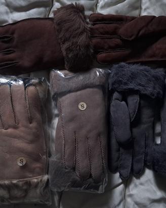 guanti shearling NUOVI donna/ uomo tg S/M