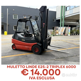 Muletto linde e25-2 triplex 6000