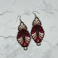 Orecchini in pizzo ricamati