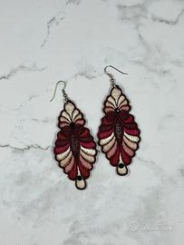 Orecchini in pizzo ricamati