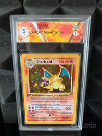 Pokémon Charizard 1ª Edizione Italiana GRAAD 5