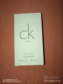 BOTTIGLIA VUOTA DI PROFUMO CK ONE CON SCATOLA