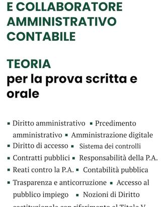 Compendio concorsi istruttore amministrativ contab