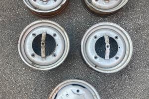 4 Cerchi Ferro Originali Fiat 500 Epoca