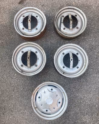 4 Cerchi Ferro Originali Fiat 500 Epoca