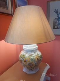 Lampada ceramica dipinta a mano