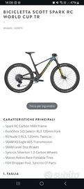 Bicicletta scott spark RC world cup TR taglia XL