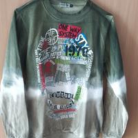 Felpe ragazzo verde militare 