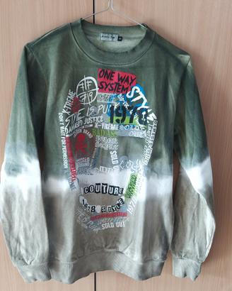 Felpe ragazzo verde militare 
