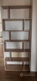 Libreria moderna legno beige/marrone