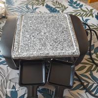 Pietra ollare  Princess con 4 raclette