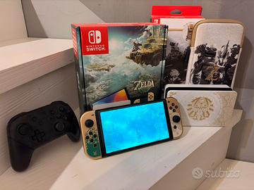 Nintendo Switch OLED Limited Zelda BUNDLE