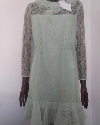 Abito in pizzo verde menta Sandro Paris 