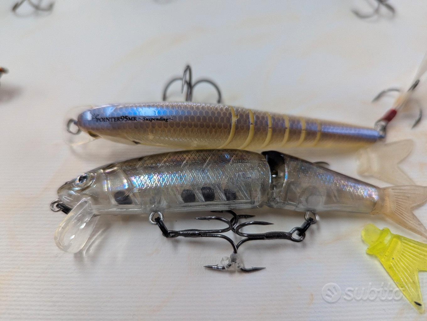 Lotto 10 Esche Jerkbait Multicolore Per Pesca In Acqua Dolce (Bass, 4/0, Neutre, 90g)