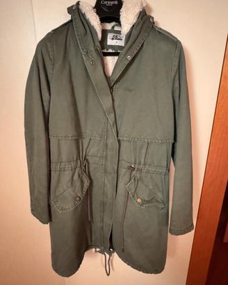 Parka invernale imbottito con cappuccio