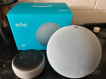Dispositivi Alexa echo grande di 4 gen ed echo dot