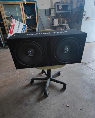 subwoofer doppio 30 di ground zero più amplificato