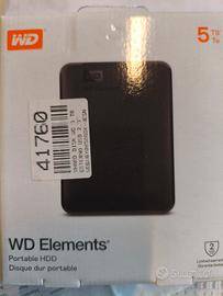 Hard disk esterno USB 3.0 WD Elements 5TB