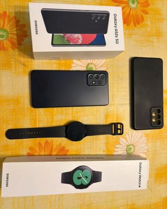 Samsung a52s 5g 128gb con cover+ galaxy watch 4
