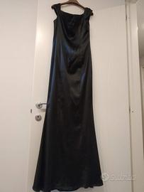 Vestito da sera nero in raso
