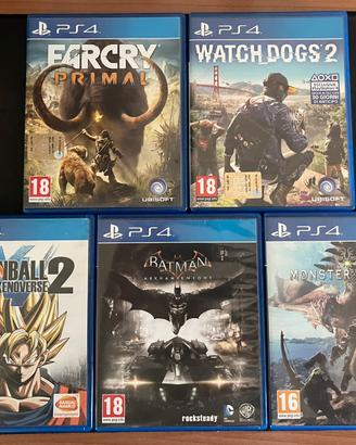 Vari giochi PS4