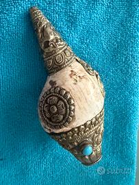 Dungkar tibetana 14cm turchese corallo