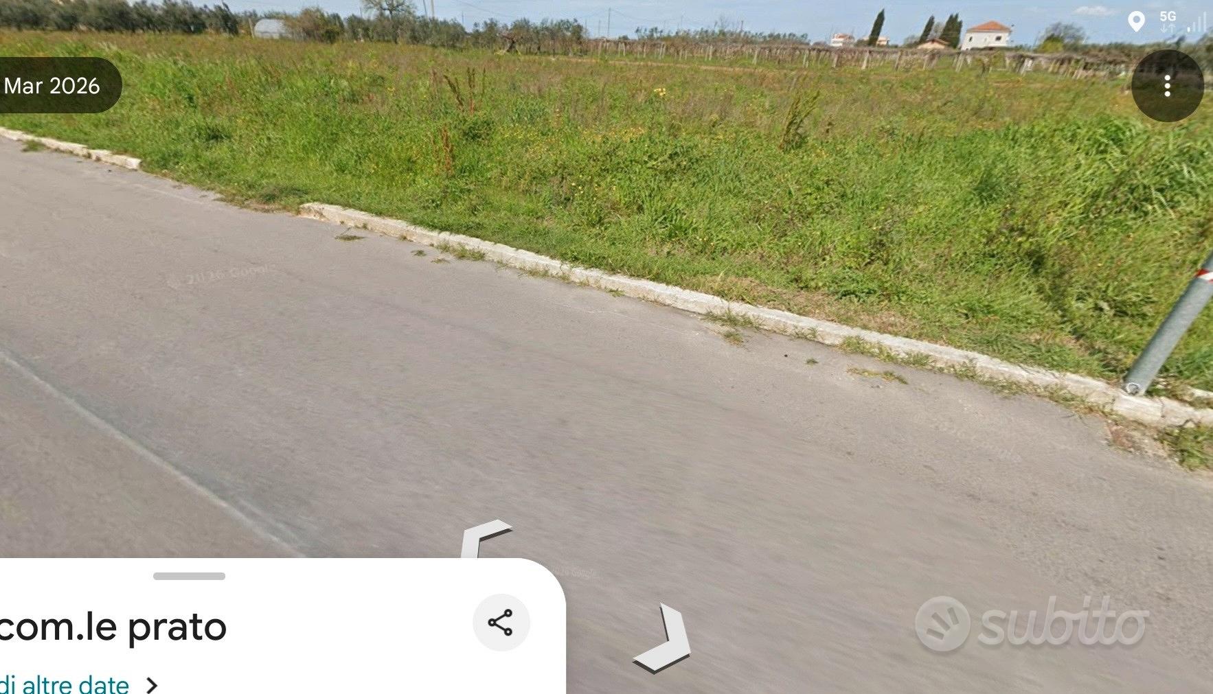 Terreno Agricolo 4.500 MQ fronte strada con utenze - Vista 2