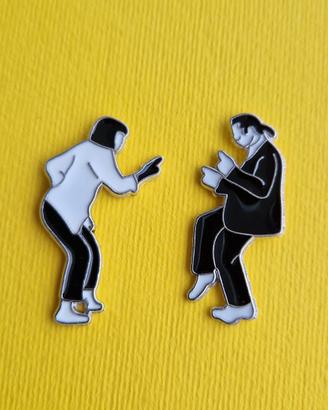 Spilla Pulp Fiction set 2 pezzi pin badge brooch