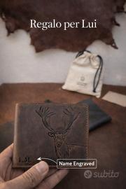 Portafoglio in Pelle con Stampa Idraulica- Per lui