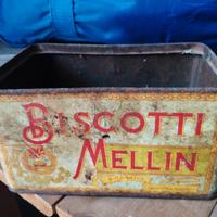 vintage barattolo caffè e biscotti mellin 
