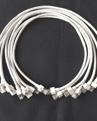 7 cavi LAN AMP 346750-9 cat 5 AWG lunghezza 60 cm