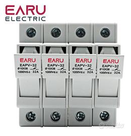 Portafusibili cc fotovoltaico solare guida Din 4P