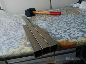 tubo quadro 20x20 acciaio inox 304