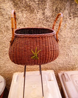 Cestino portagomitoli vintage