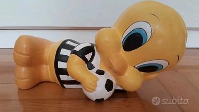 Salvadanaio Titti con maglia bianco e nera 
