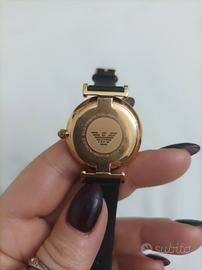 Orologio  emporio Armani in pelle e acciaio